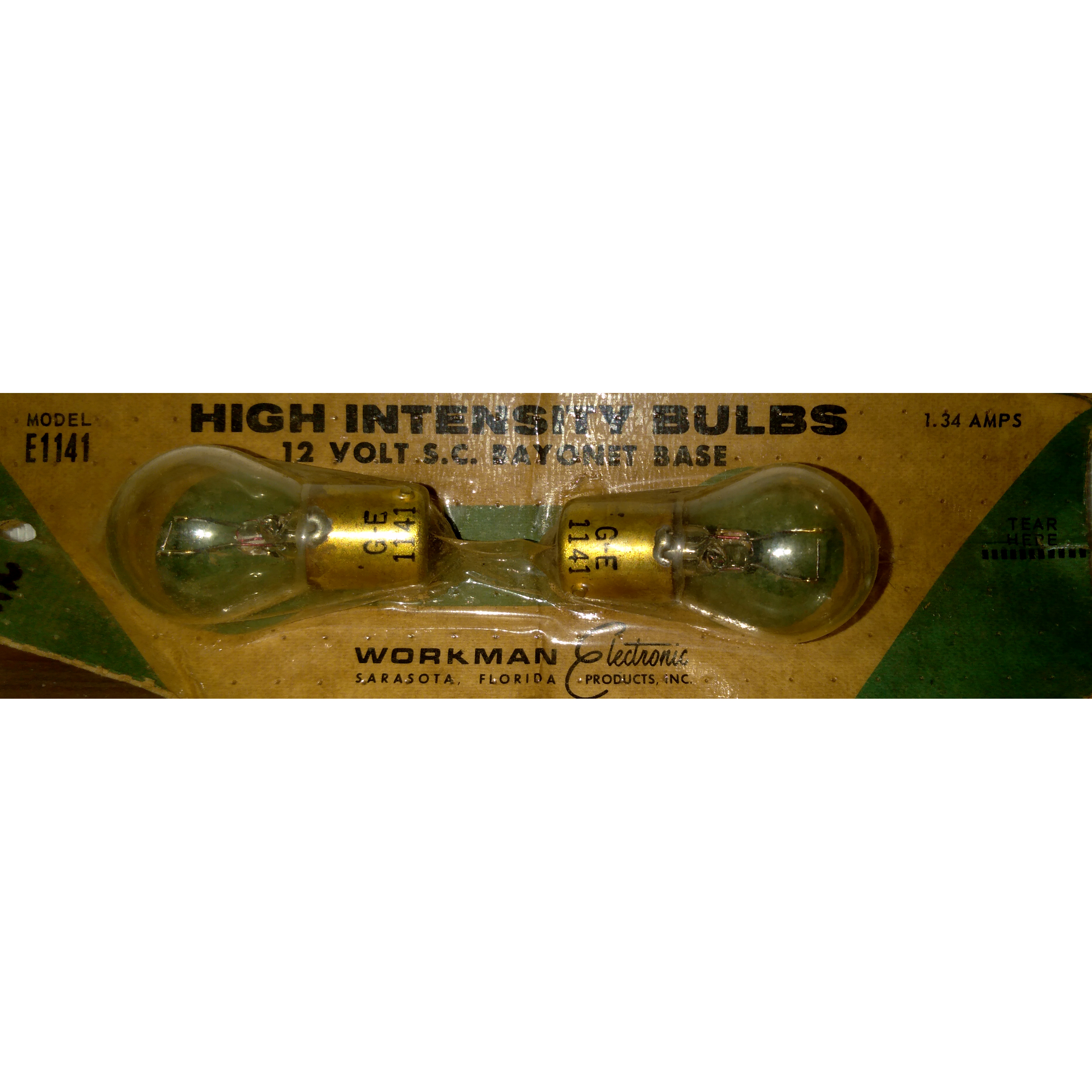 GE-E1141 12v incandescent lamp bayonet base