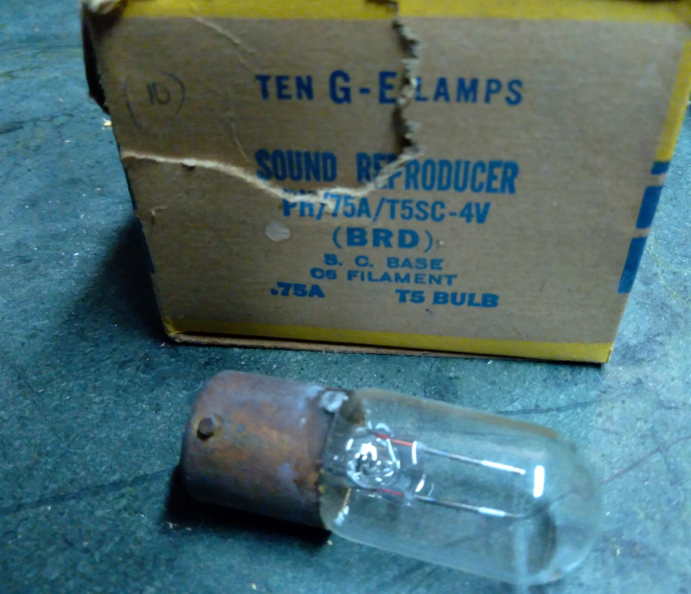 GE sound reproducer lamp BRD